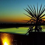 27 SALGADINHO - Illuminated swimming pool at sunset