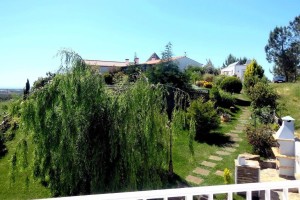 66c SALGADINHO - View from the panorama terrace towards the accommations, pool and BBQ area