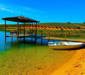 Pier + Barco Herdade do Sobroso